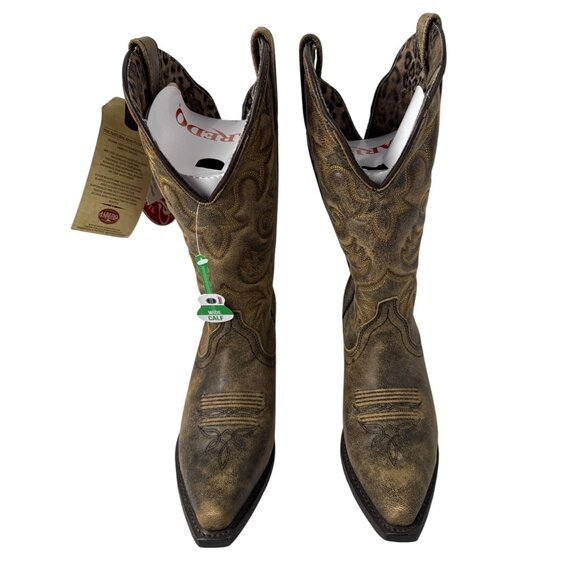 Laredo Women's Access Western Leather Boots Wide Calf 51079 Size 7.5 M - Picture 11 of 14